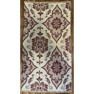 Colchas Tikal Guatamalen Throw‎ Flamingo Floral Maroon White